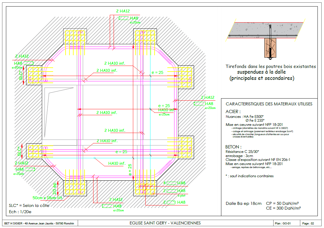 Réfection plancher Haut R+3 clocher Eglise St Géry